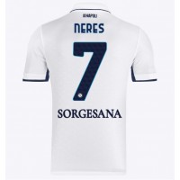 Maglia Calcio SSC Napoli David Neres #7 Seconda Divisa 2024-25 Manica Corta